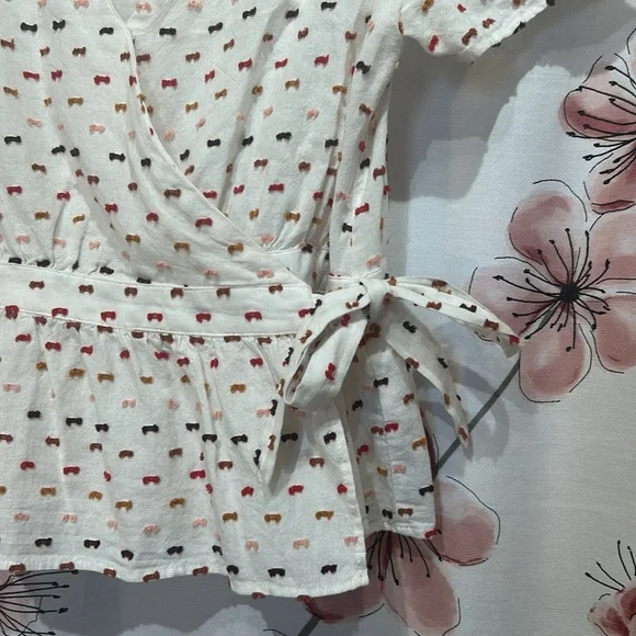 MADEWELL • Short Sleeved Wrap Shirt • Size Small - Picture 5 of 8